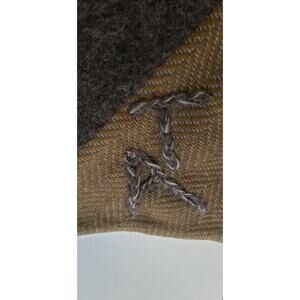 "AT" / ANTHONY TARASSI WOOL SCARF MADE IN ITALY / PATCHWORK STYLE